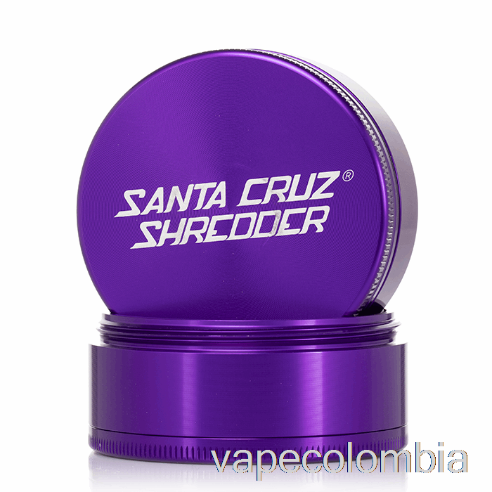 Trituradora Desechable De Vapeo Santa Cruz, Molinillo Grande De 4 Piezas De 2,75 Pulgadas, Color Morado (70mm)